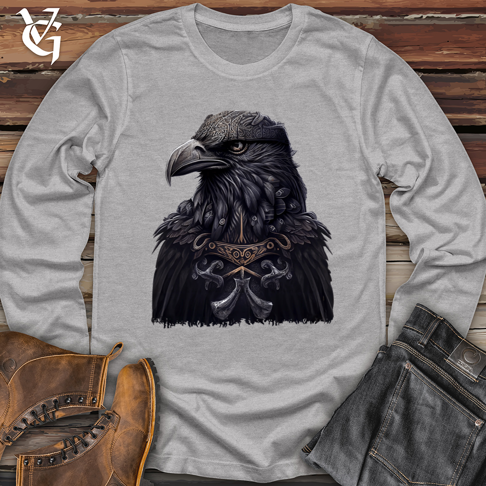 Viking Goods Viking Odin's Raven Softstyle Long Sleeve Sport Grey / L