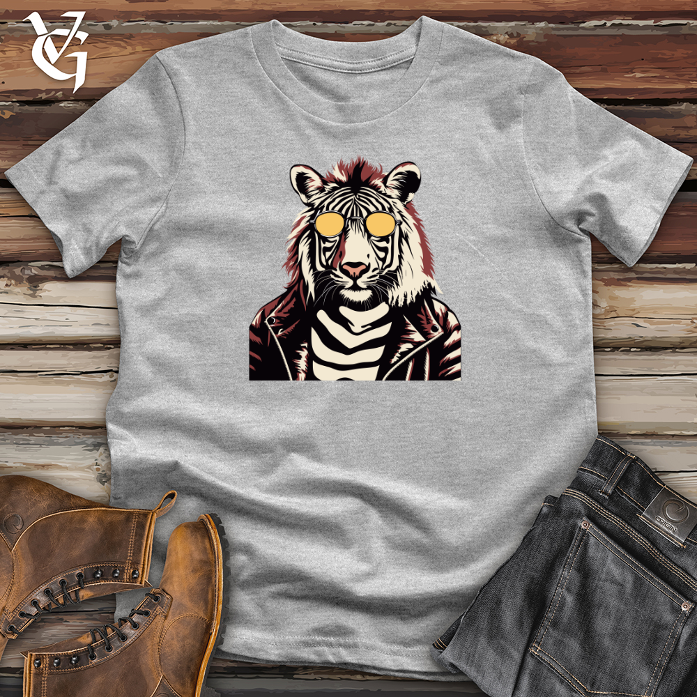 Viking Goods Vintage Zebra Glam Softstyle Tee Sport Grey / L