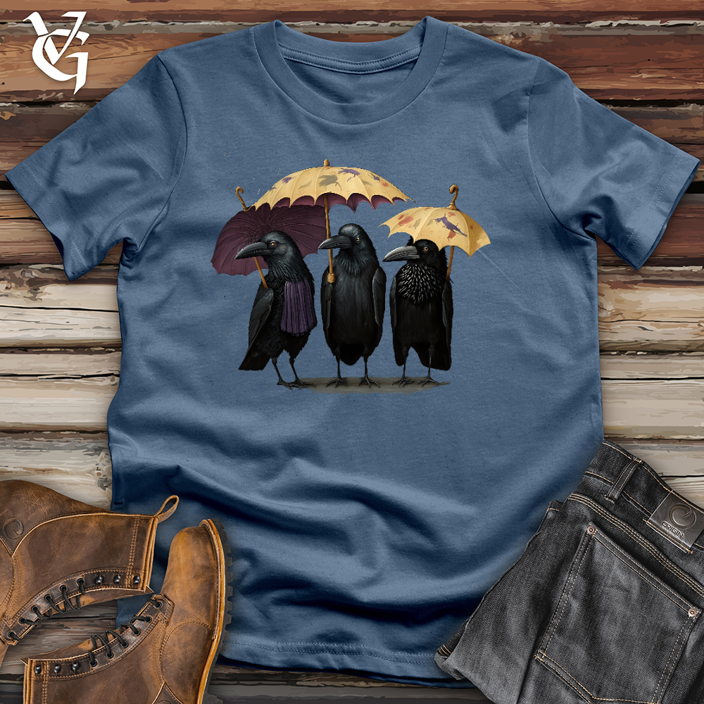 Viking Goods 3 Raven Amigos Cotton Tee Steel Blue / L