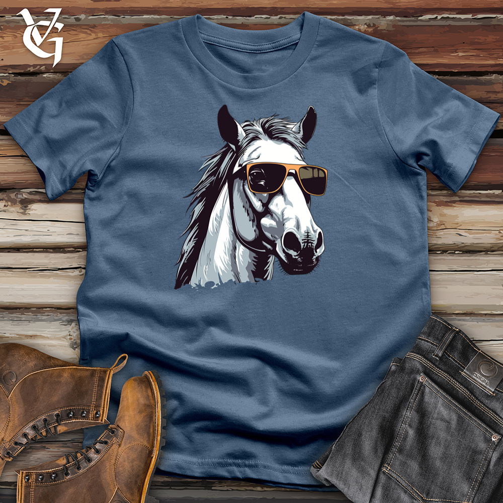 Viking Goods A Horse Cotton Tee Steel Blue / L