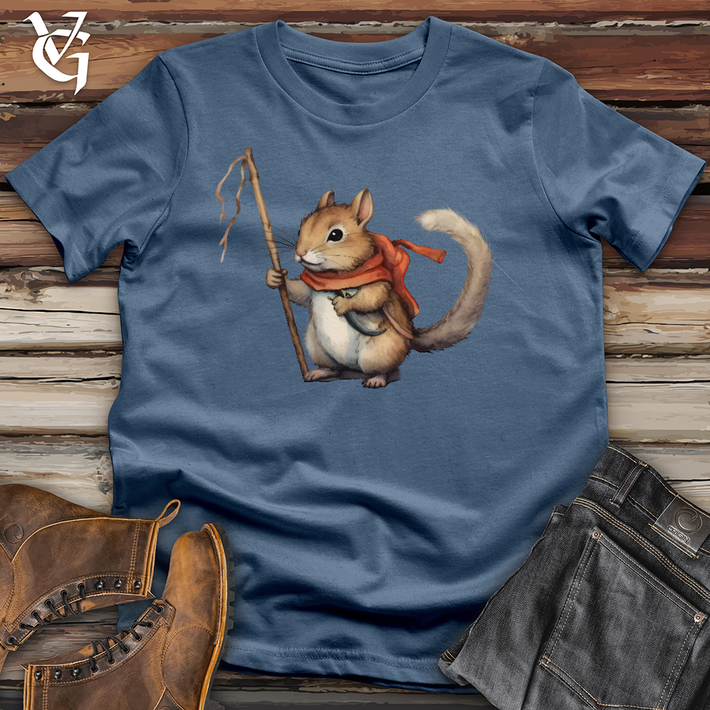 Viking Goods Accomplished Squirrel Cotton Tee Steel Blue / L