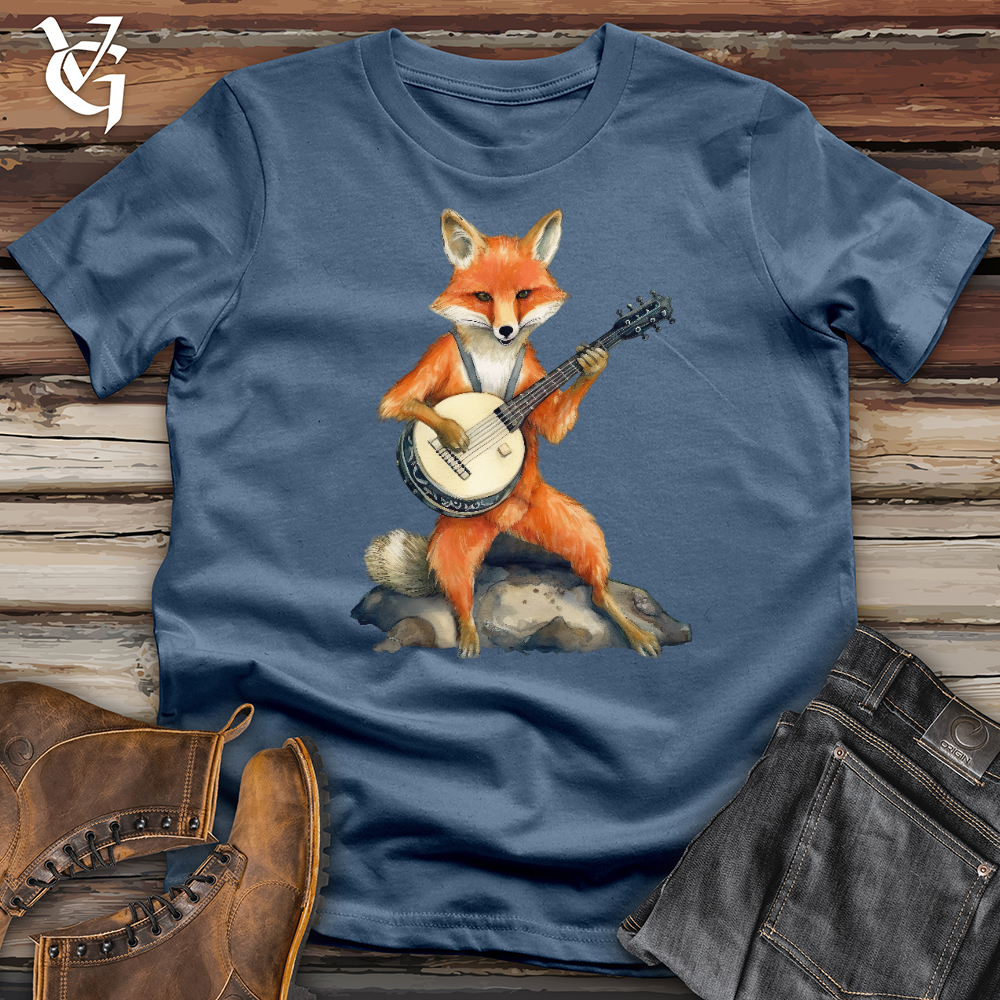 Viking Goods Banjo Fox Cotton Tee Steel Blue / L