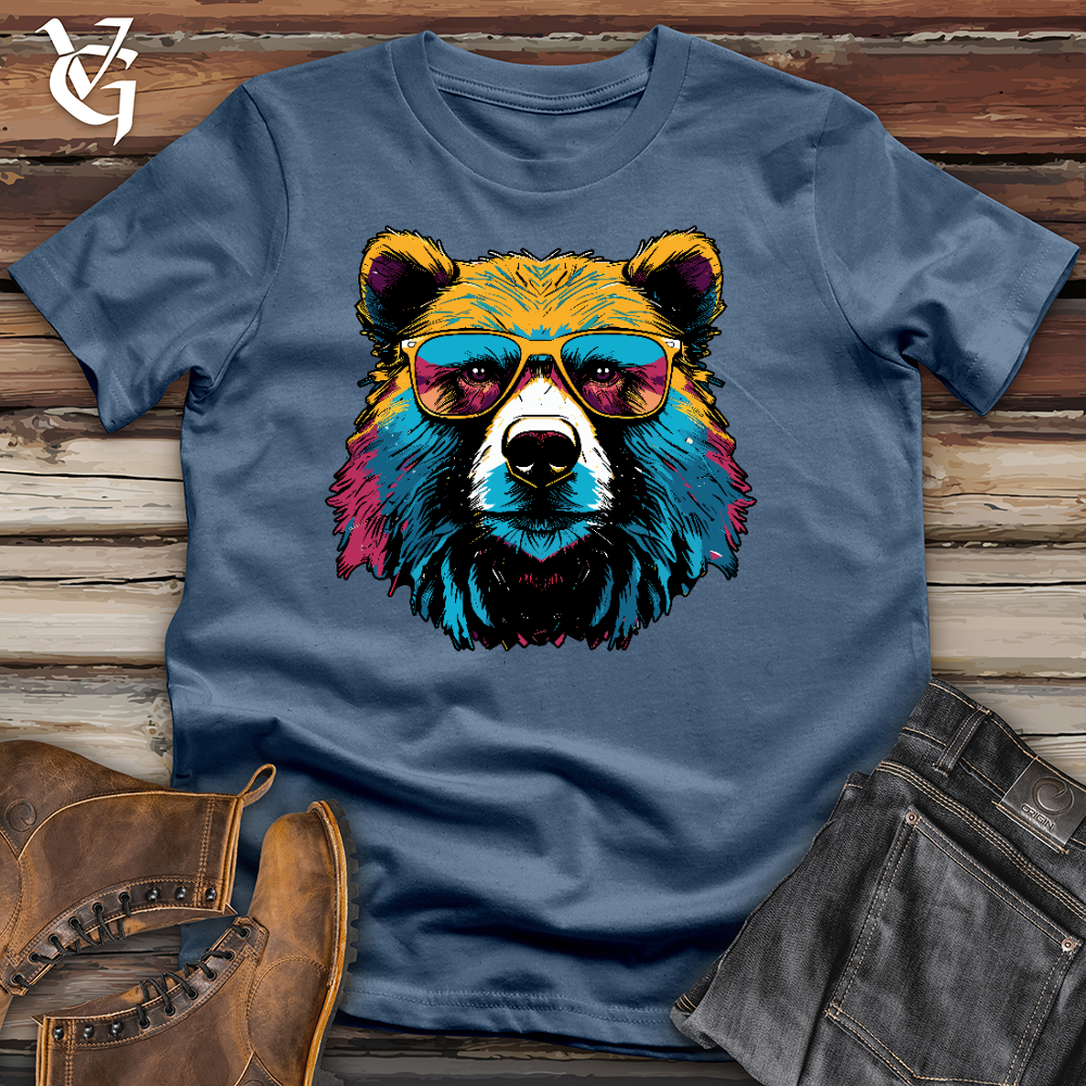 Viking Goods Bear Ballin Cotton Tee Steel Blue / L