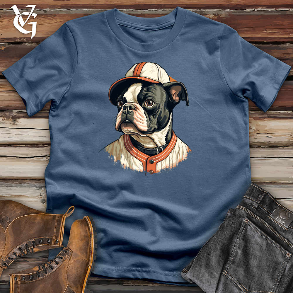 Viking Goods Bulldog Baseball League Cotton Tee Steel Blue / L