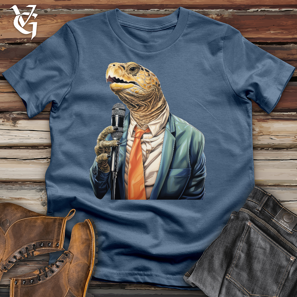 Viking Goods Charismatic Turtle Speaker Cotton Tee Steel Blue / L