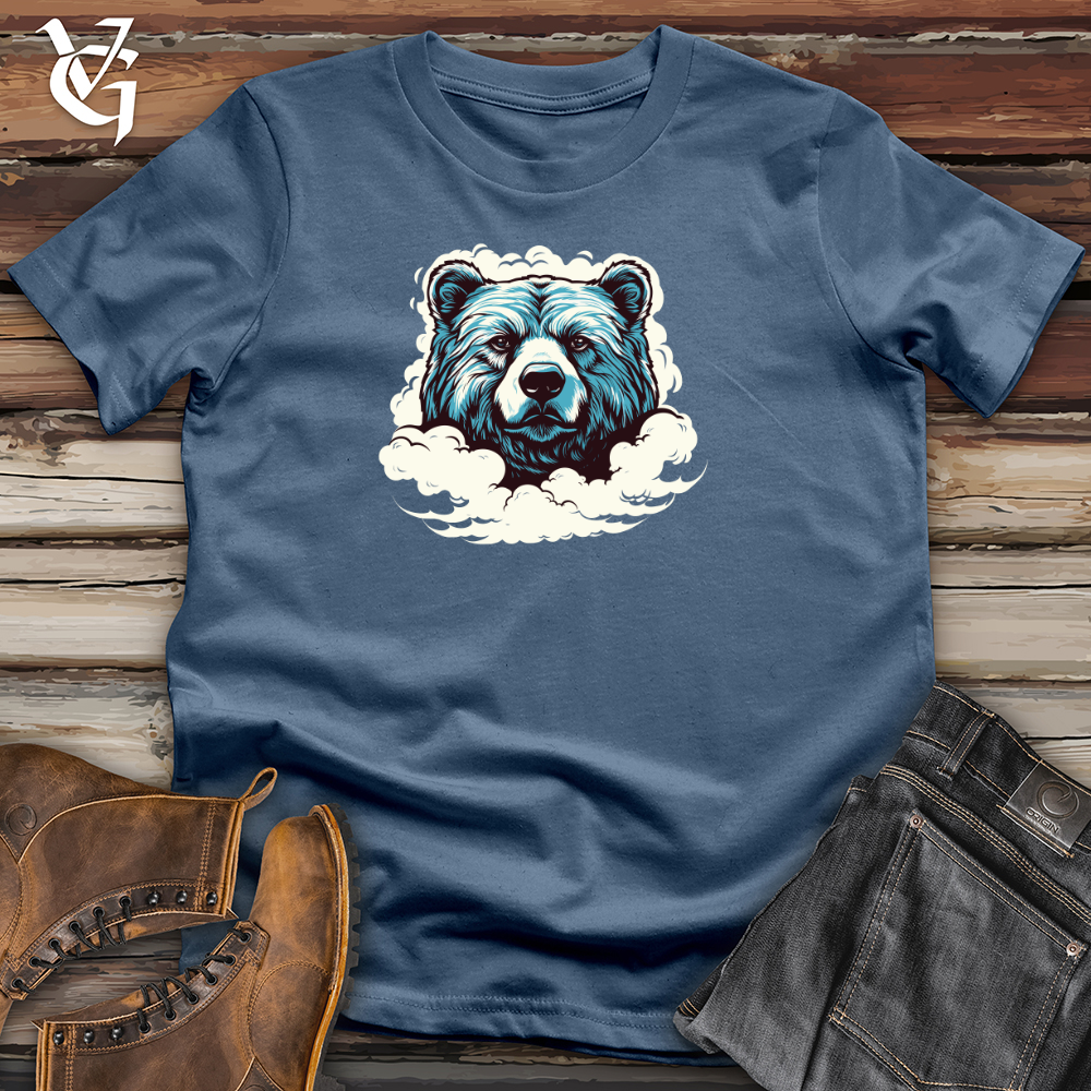 Viking Goods Clouded Grizzly Formation Cotton Tee Steel Blue / L