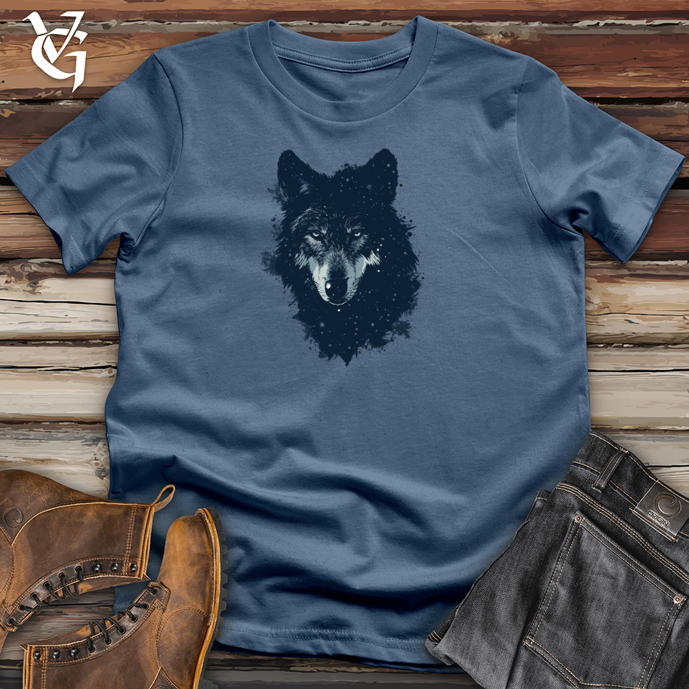 Viking Goods Cosmic Wolf Essence Cotton Tee Steel Blue / L