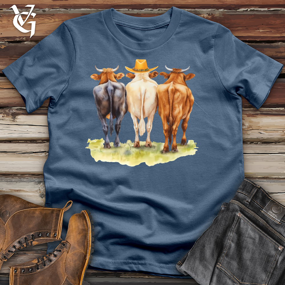 Viking Goods Cow Trio Cotton Tee Steel Blue / L