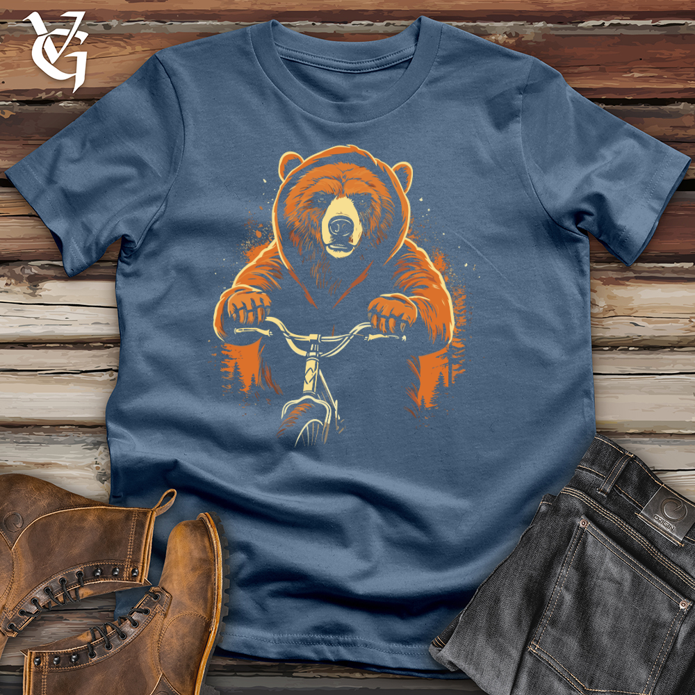 Viking Goods Cruisin Bear Adventure Cotton Tee Steel Blue / L