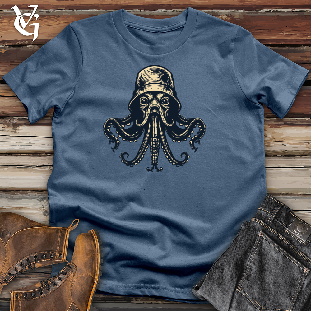 Viking Goods Dark Octopus Cotton Tee Steel Blue / L