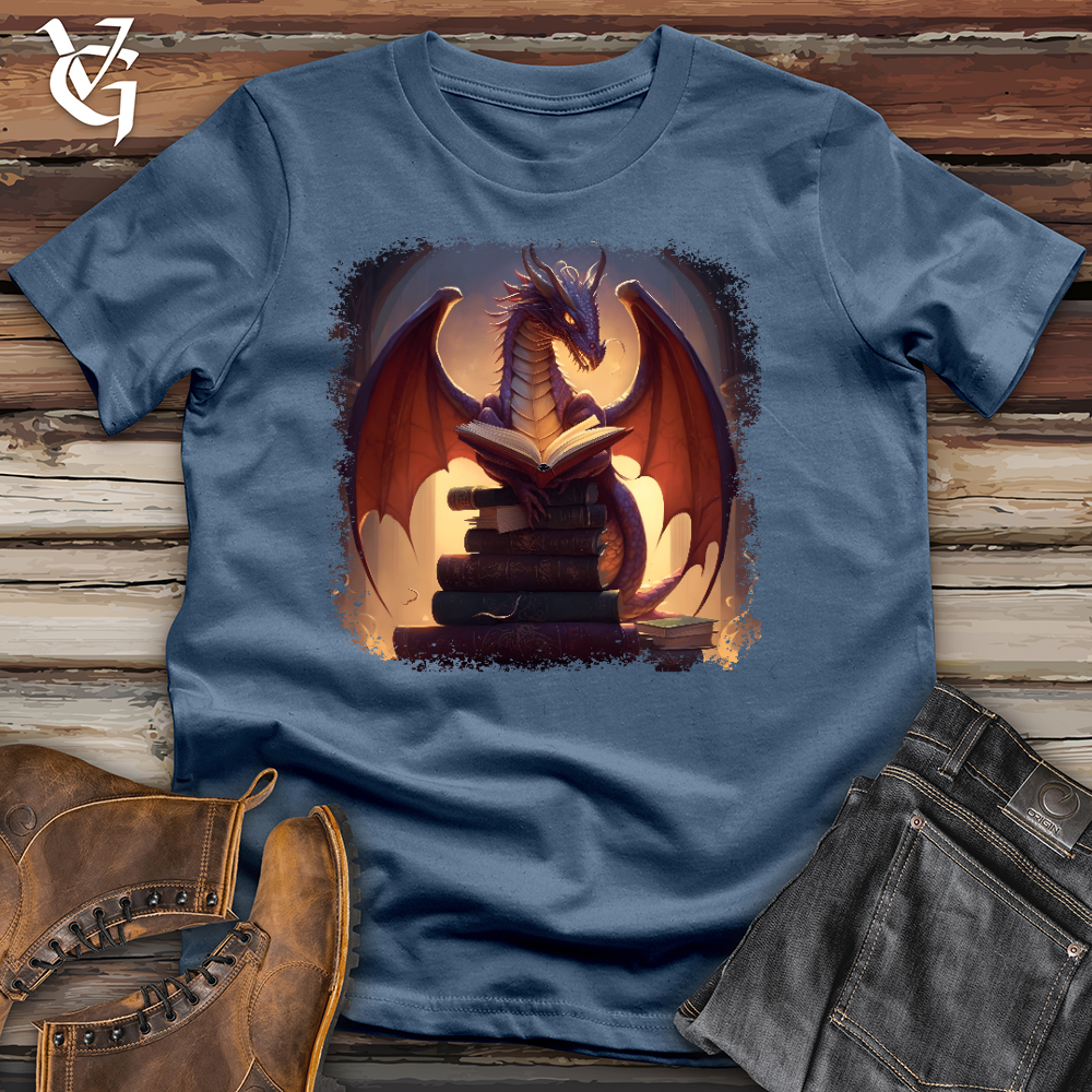 Viking Goods Diligent Dragon Cotton Tee Steel Blue / L