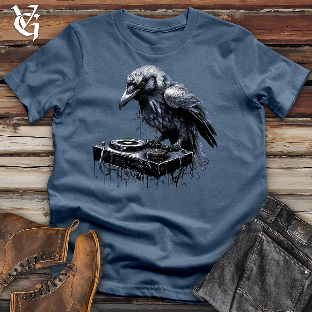 Viking Goods Dj Raven Cotton Tee Steel Blue / L