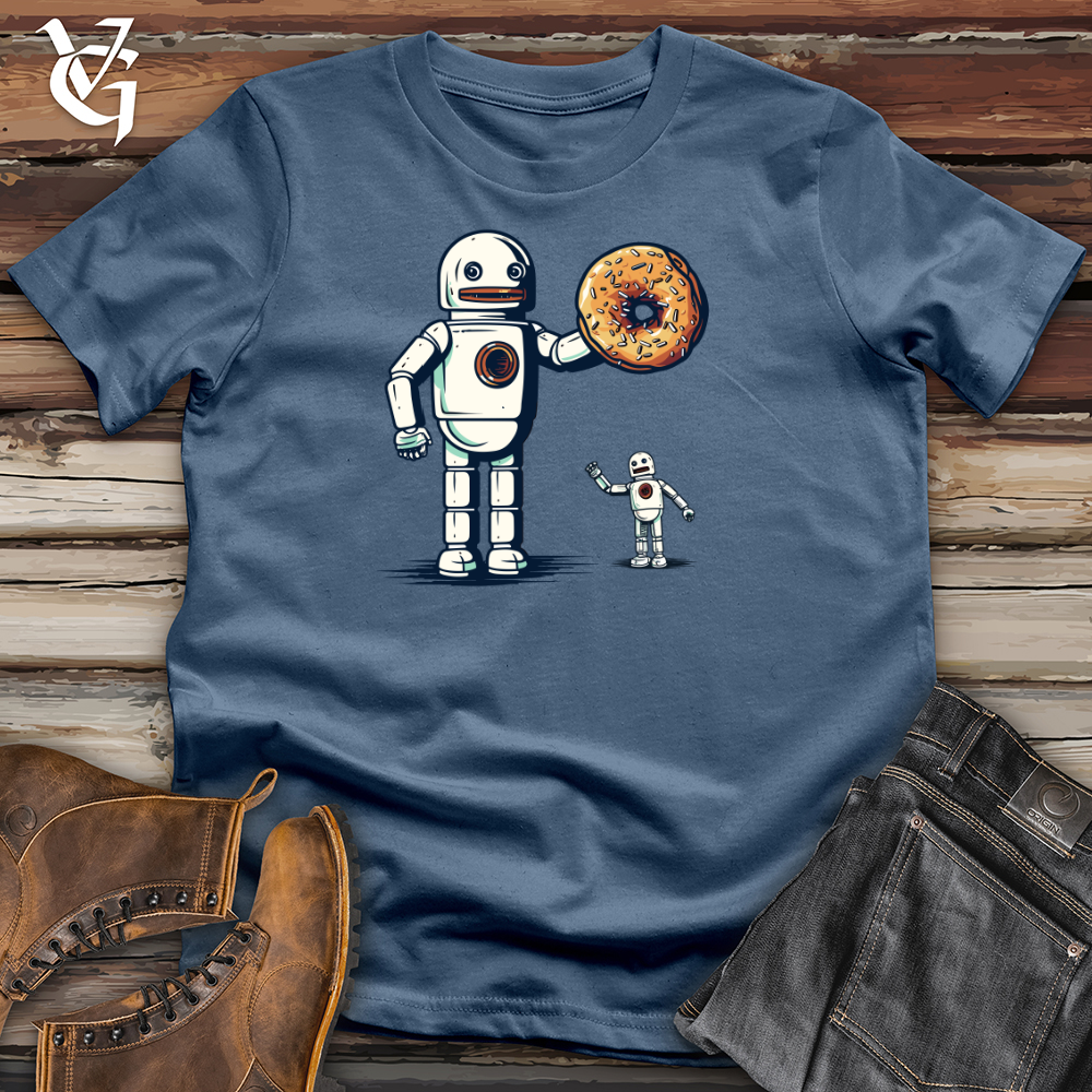Viking Goods Doughbot Acrobatics Cotton Tee Steel Blue / L