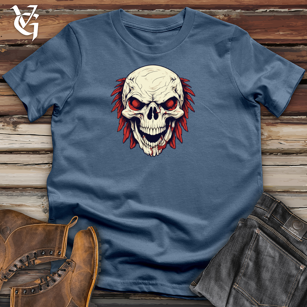 Viking Goods Fierce Guardians Crest Cotton Tee Steel Blue / L