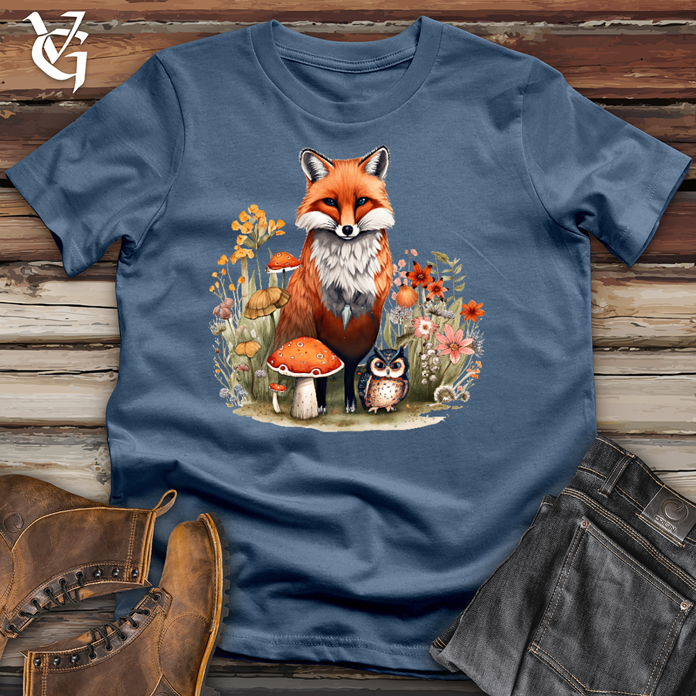 Viking Goods Forest Friends Cotton Tee Steel Blue / L