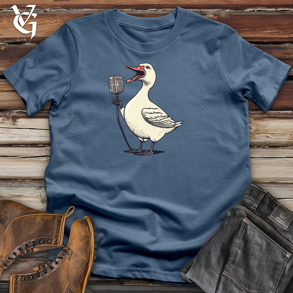 Viking Goods Fowl Funny Frenzy Cotton Tee Steel Blue / L