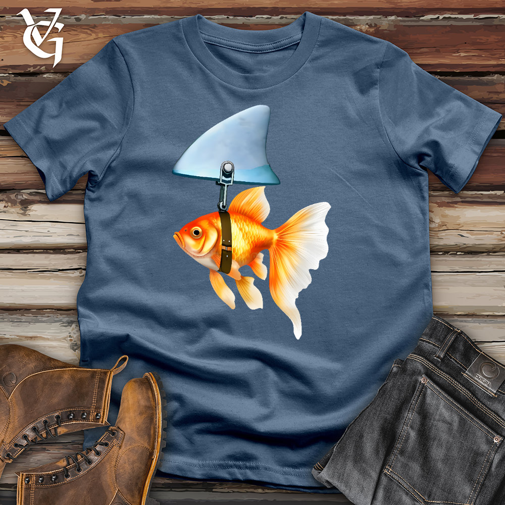 Viking Goods Goldfish Shark Fin Cotton Tee 2 Steel Blue / L
