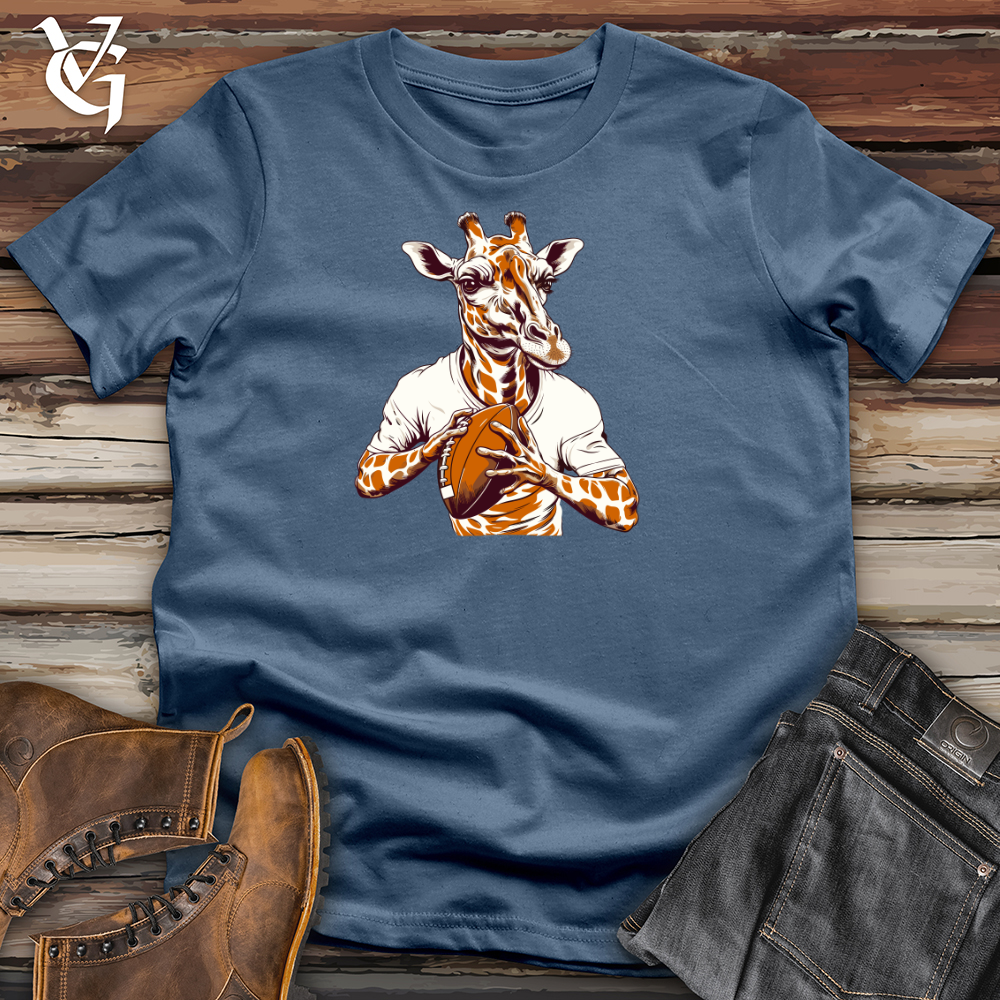 Viking Goods Gridiron Giraffe Cotton Tee Steel Blue / L