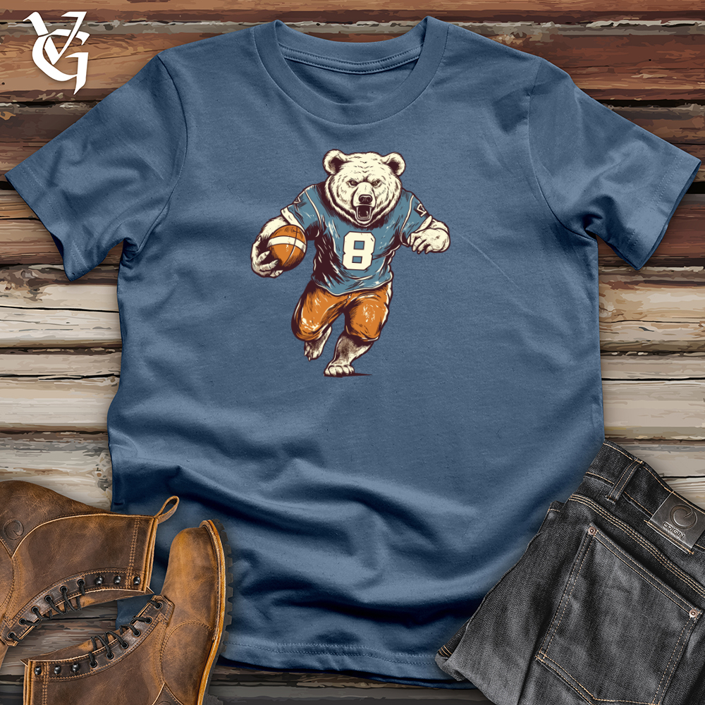 Viking Goods Gridiron Grizzly Cotton Tee Steel Blue / L