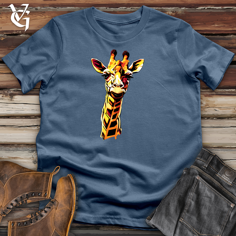 Viking Goods Grooving Giraffe Cotton Tee Steel Blue / L
