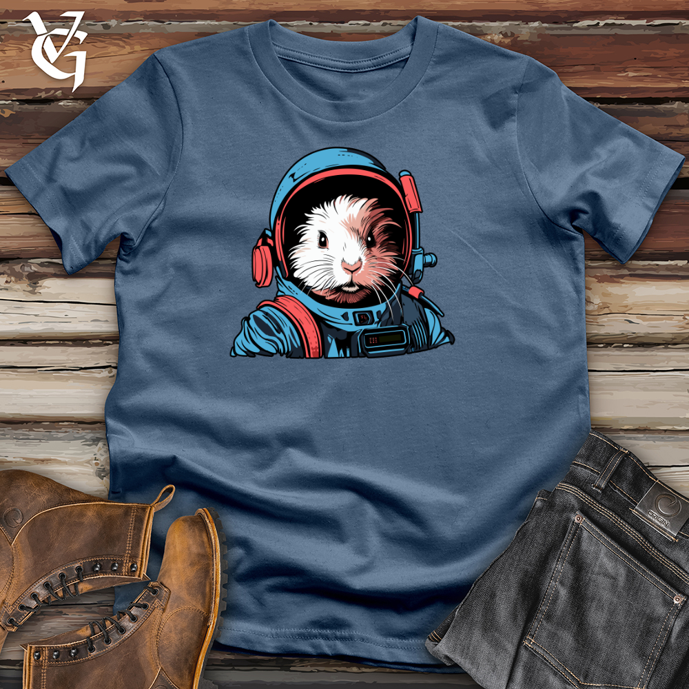 Viking Goods Guinea Pig Astronaut Cotton Tee Steel Blue / L