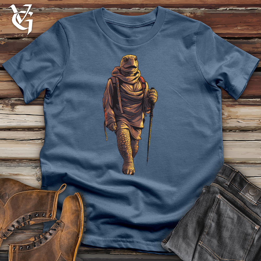 Viking Goods Hiking Nomad Turtle Cotton Tee Steel Blue / L