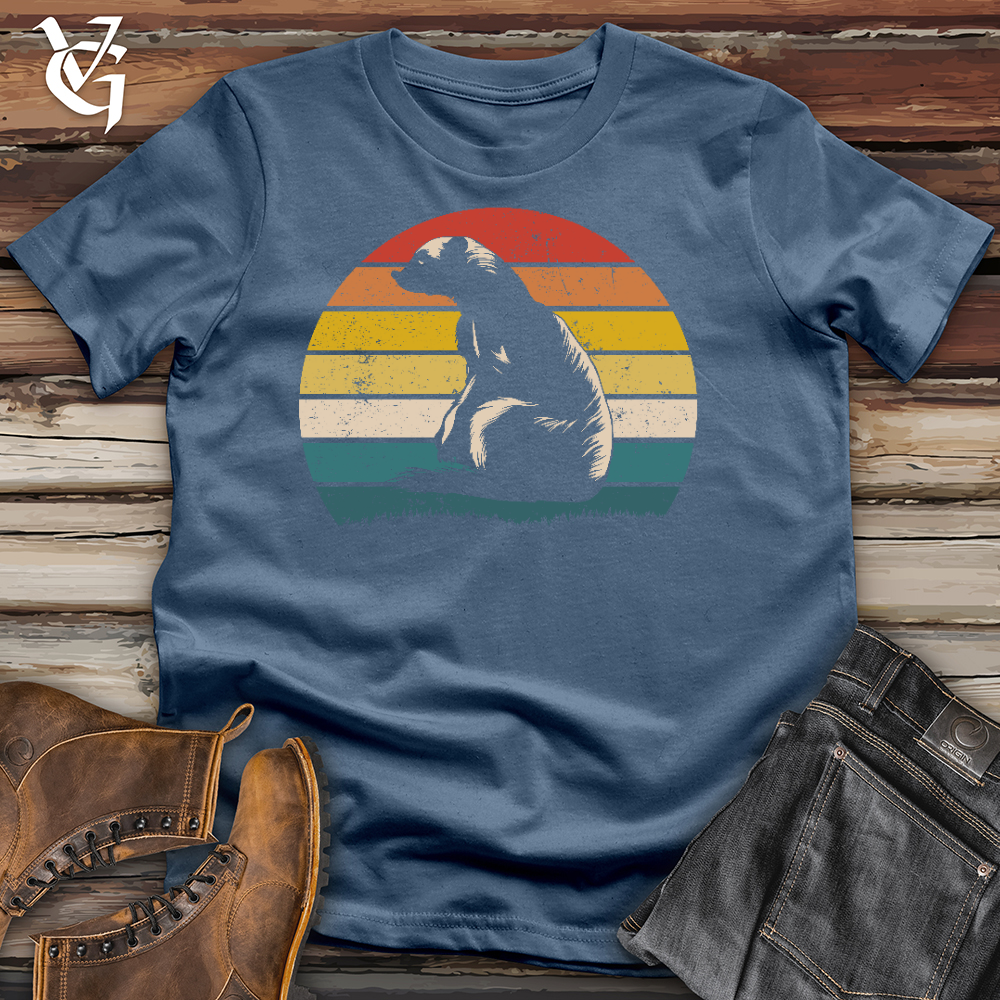 Viking Goods Honey Badger Prowl Cotton Tee Steel Blue / L