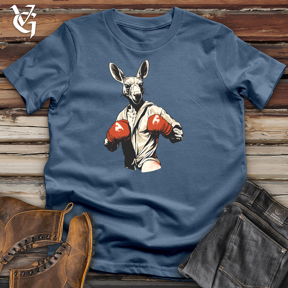 Viking Goods Kangaroo Knockout Cotton Tee Steel Blue / L