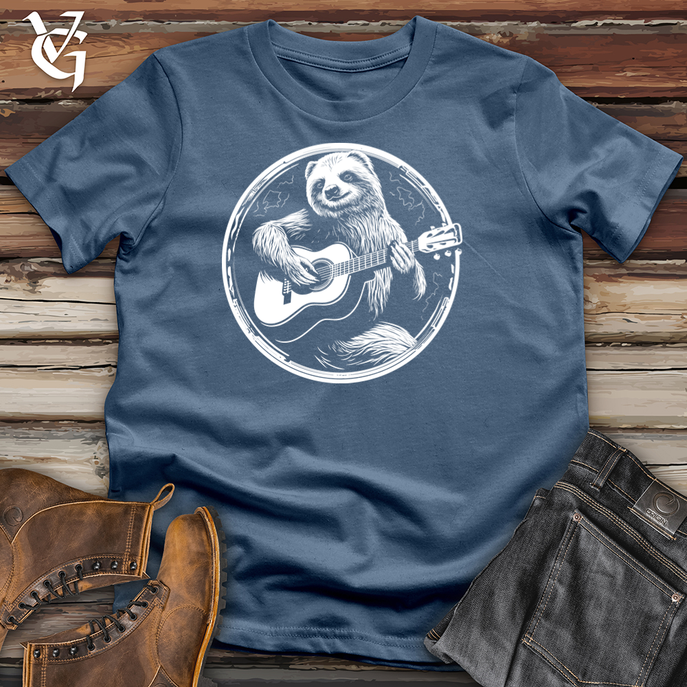 Viking Goods Laid back Groove Sloth Cotton Tee Steel Blue / L