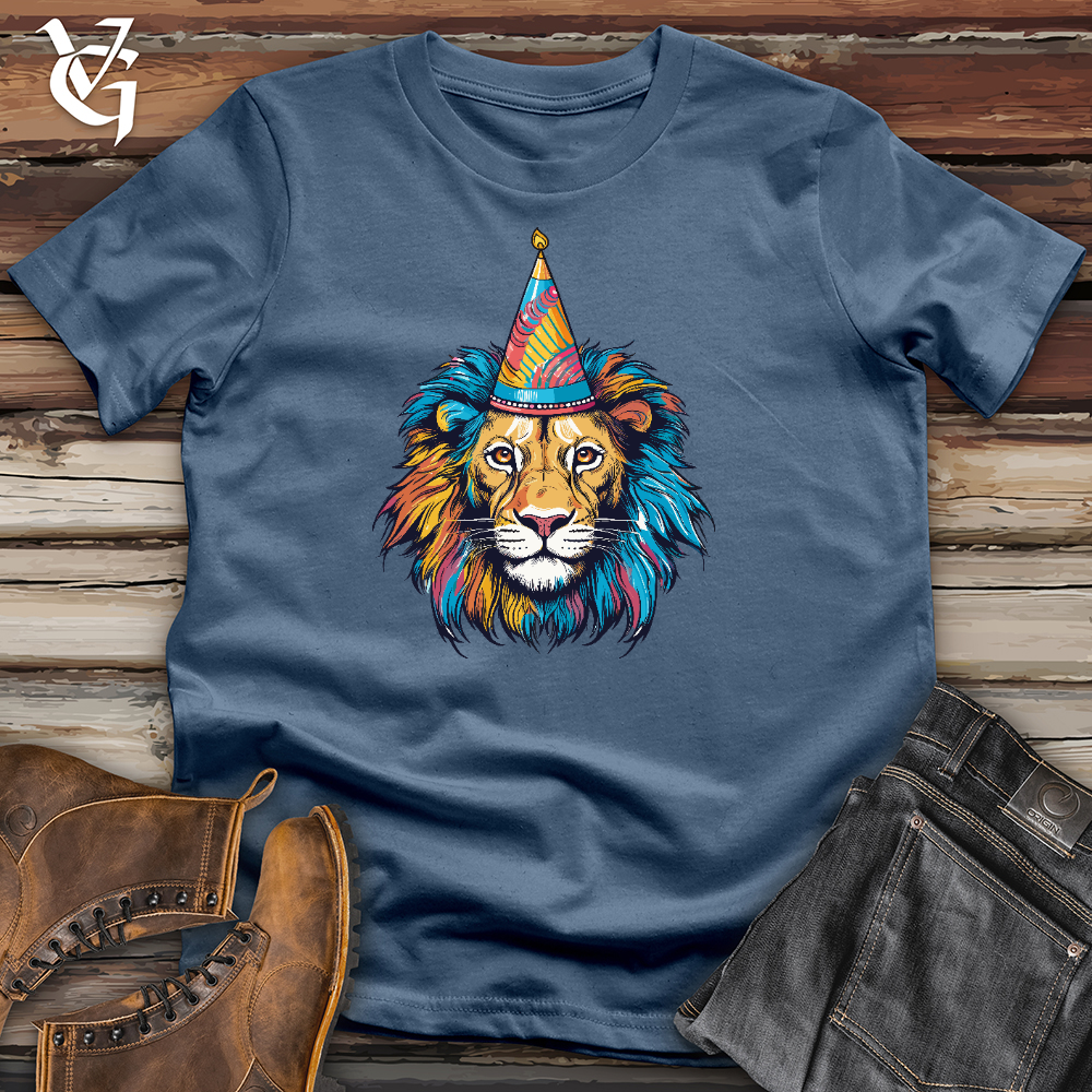 Viking Goods Lion Birthday Cotton Tee Steel Blue / L