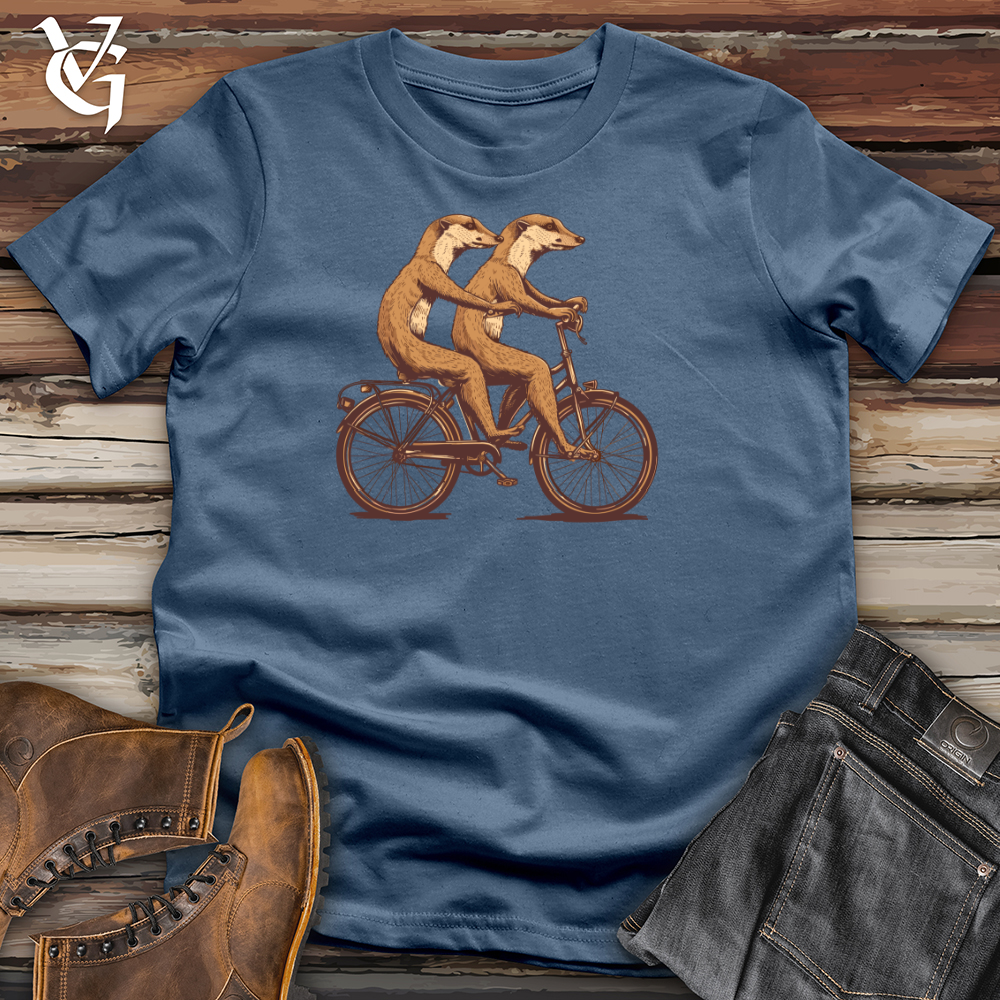 Viking Goods Meerkat Tandem Riders Cotton Tee Ash / L