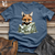 Viking Goods Mischievous Fox Thief Cotton Tee Steel Blue / L