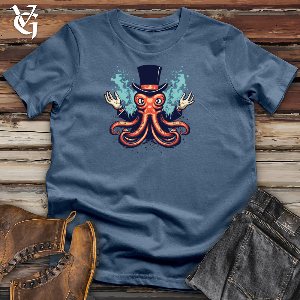 Viking Goods Mystical Octopod Cotton Tee Steel Blue / L