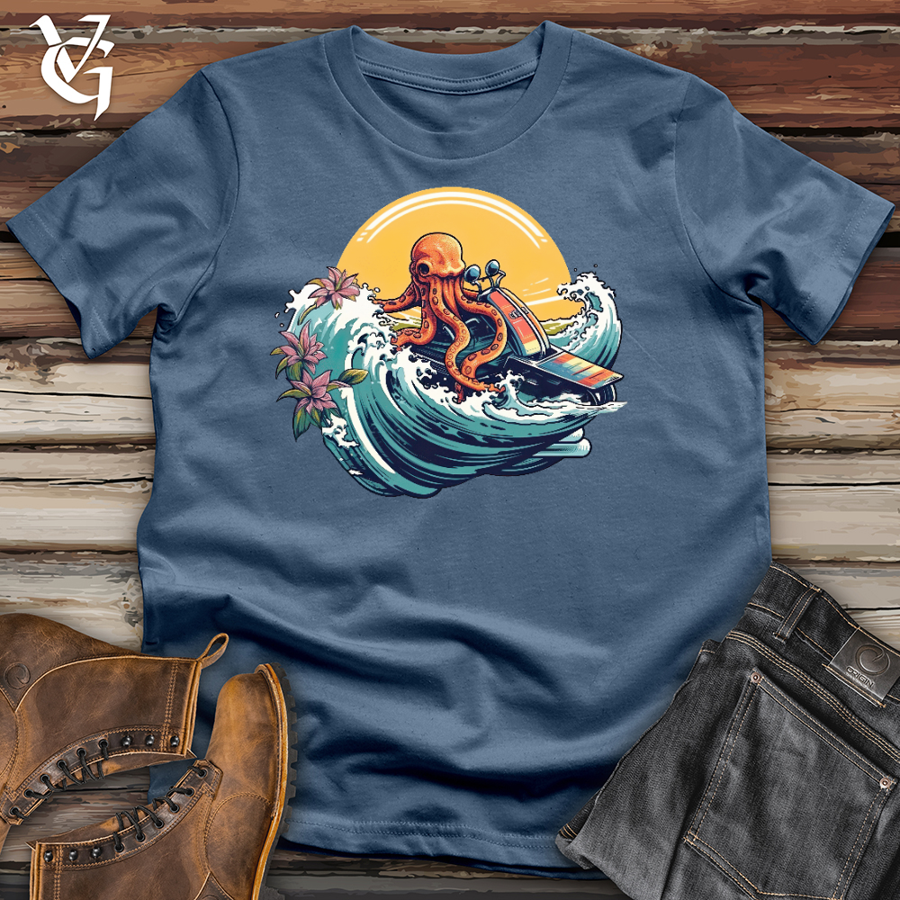Viking Goods Octo Jet Ski Cotton Tee Steel Blue / L