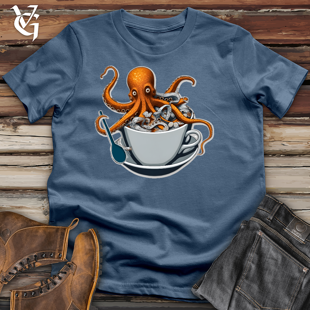 Viking Goods Octo Swirl Cotton Tee Steel Blue / L