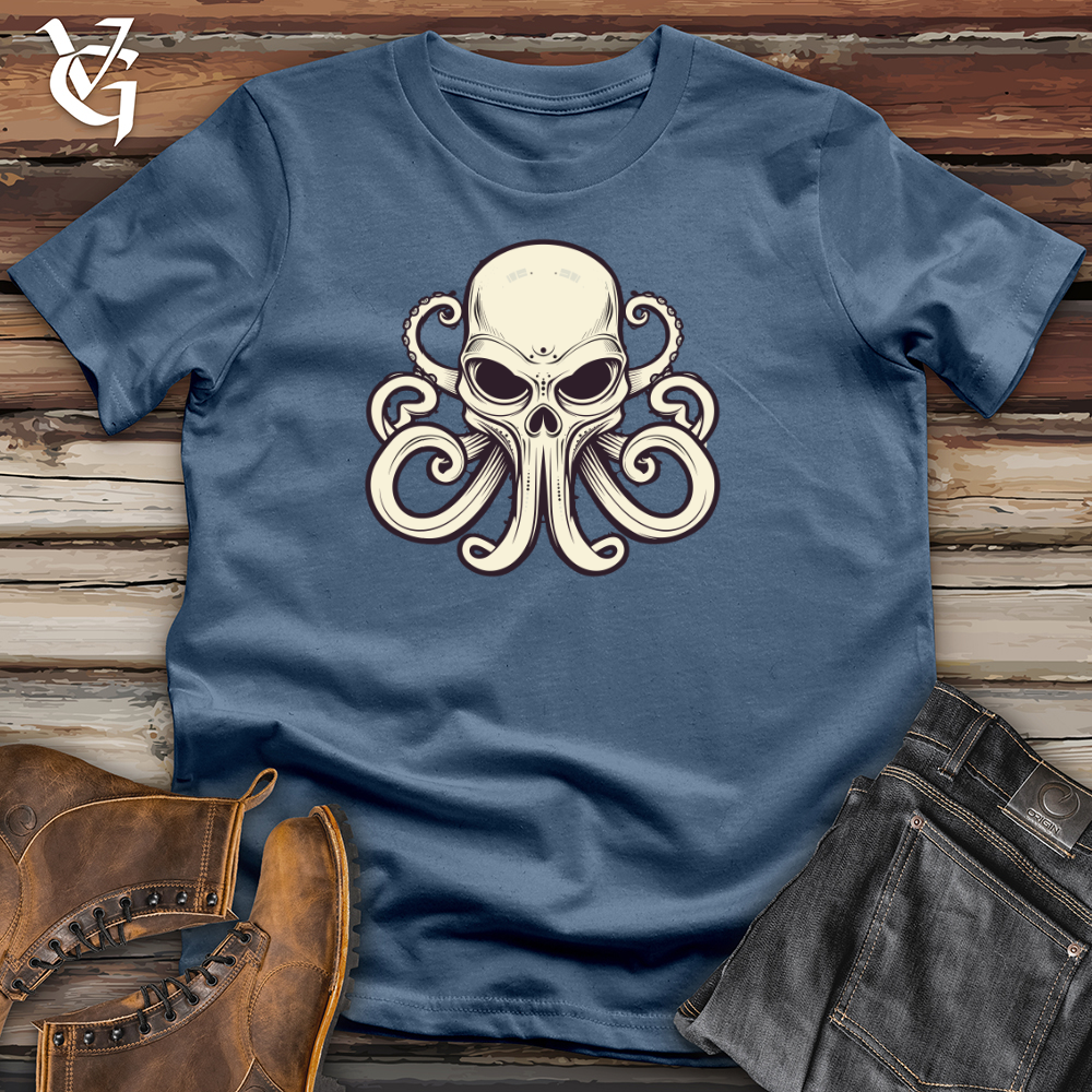 Viking Goods Octopus Storm Cotton Tee Steel Blue / L