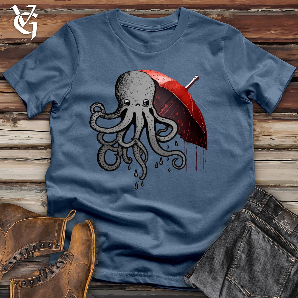 Viking Goods Octopus Umbrella Cotton Tee Steel Blue / L