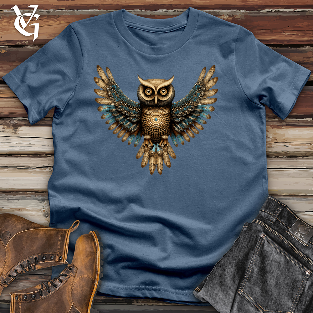 Viking Goods Owl Arise Cotton Tee Steel Blue / L