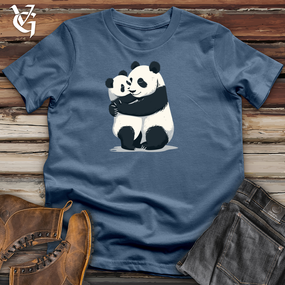 Viking Goods Panda Cuddle Embrace Cotton Tee Steel Blue / L