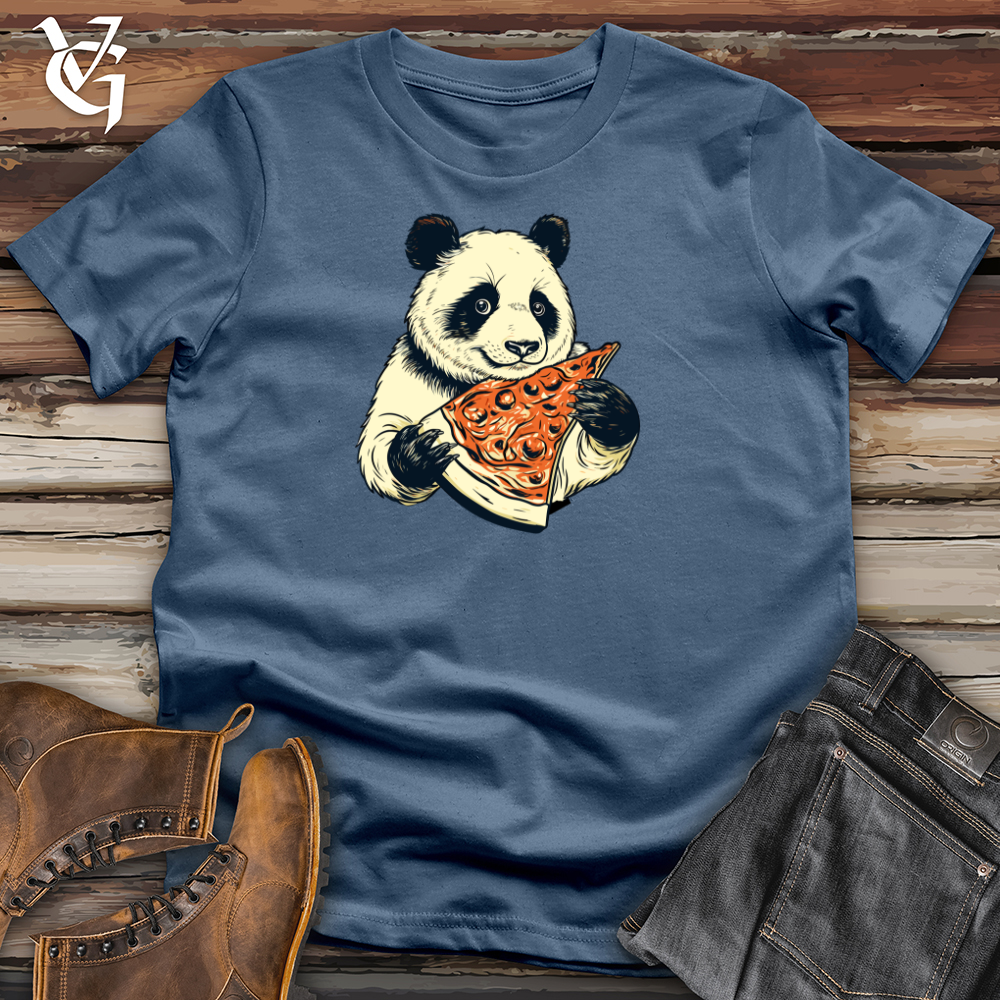 Viking Goods Panda Pizzamania Cotton Tee Steel Blue / L