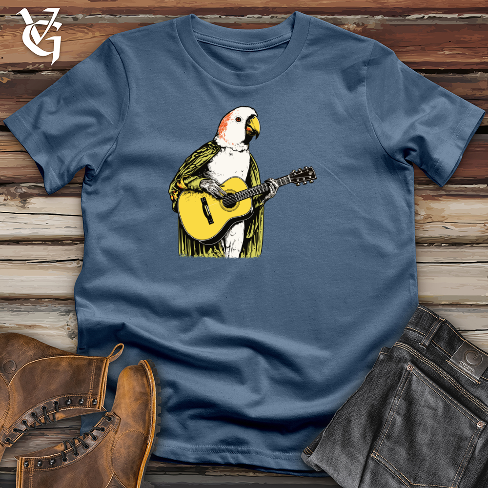 Viking Goods Parrot Acoustic Solo Cotton Tee Steel Blue / L