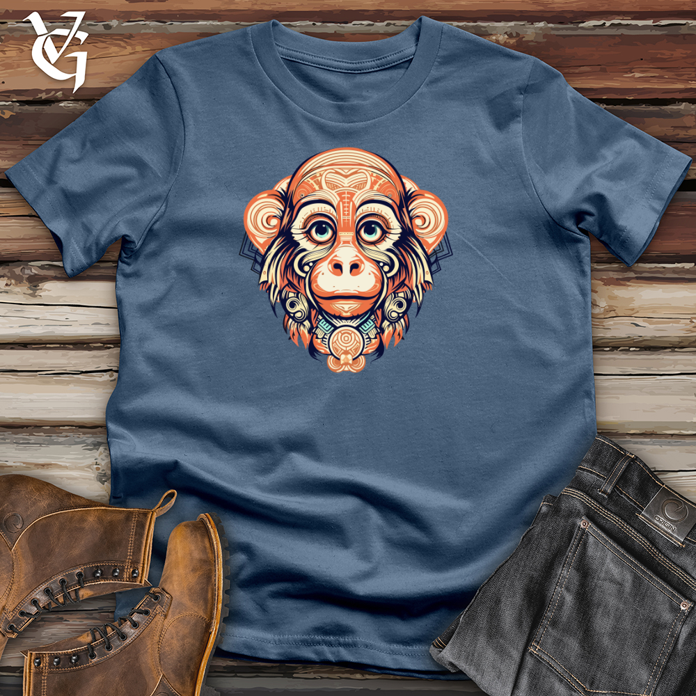 Viking Goods Playful Primate Cotton Tee Steel Blue / L