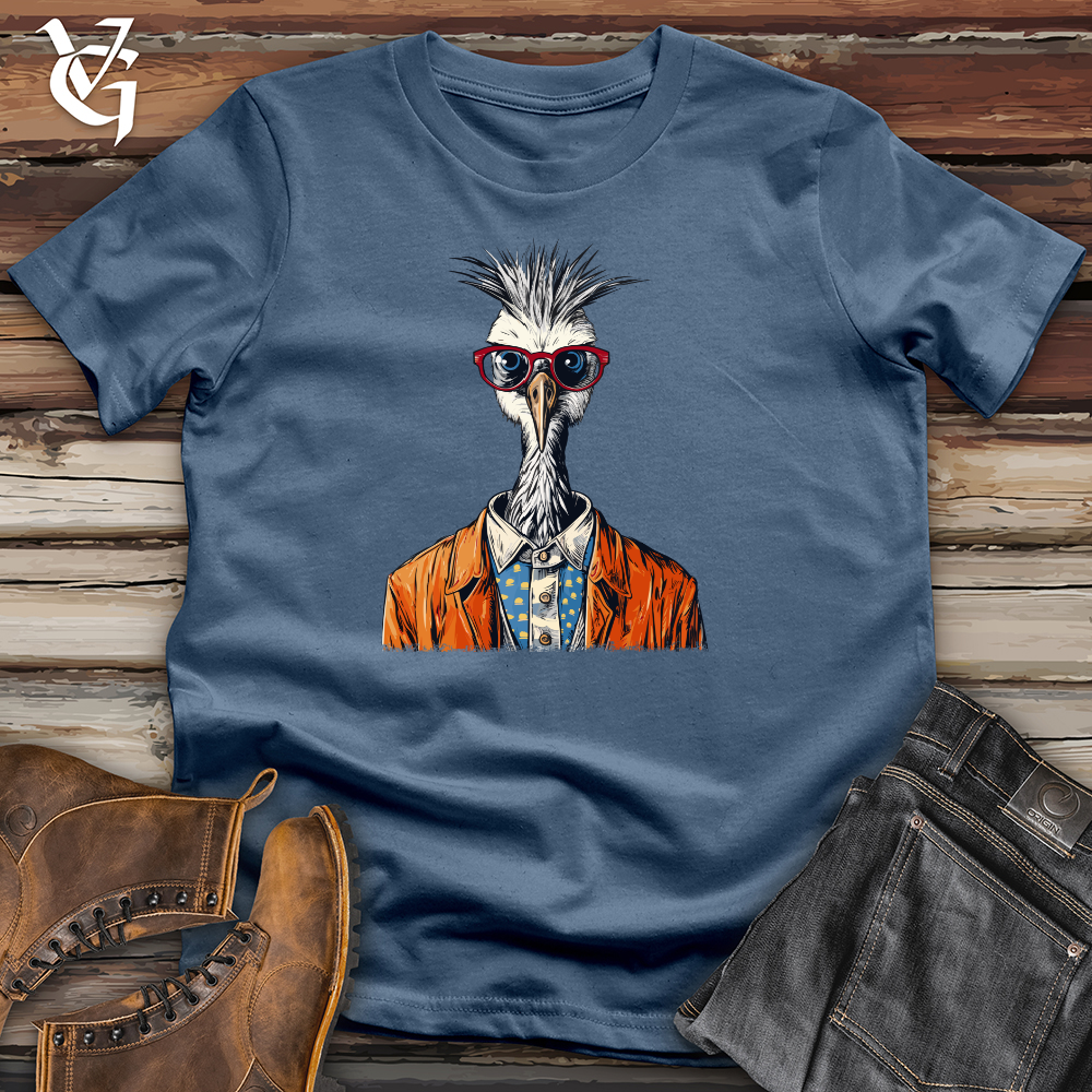 Viking Goods Professor Crane Cotton Tee Steel Blue / L