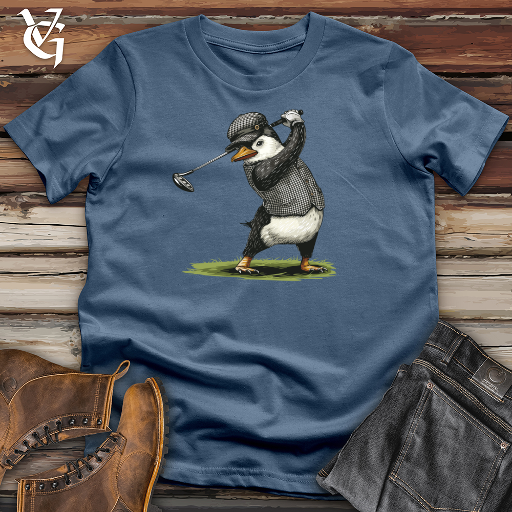 Viking Goods Puffin Golfer Swing Cotton Tee Ash / L