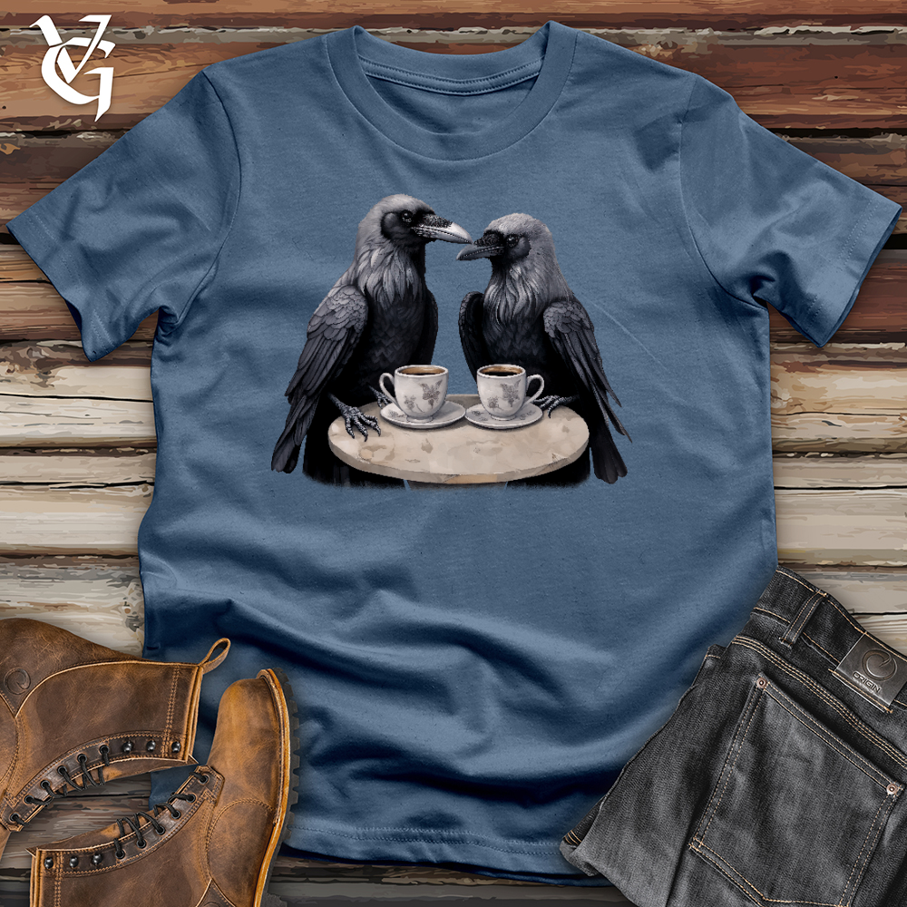 Viking Goods Raven Coffee Date Cotton Tee Steel Blue / L
