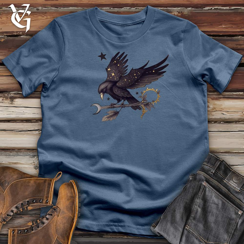 Viking Goods Raven with Arrow Cotton Tee Steel Blue / L
