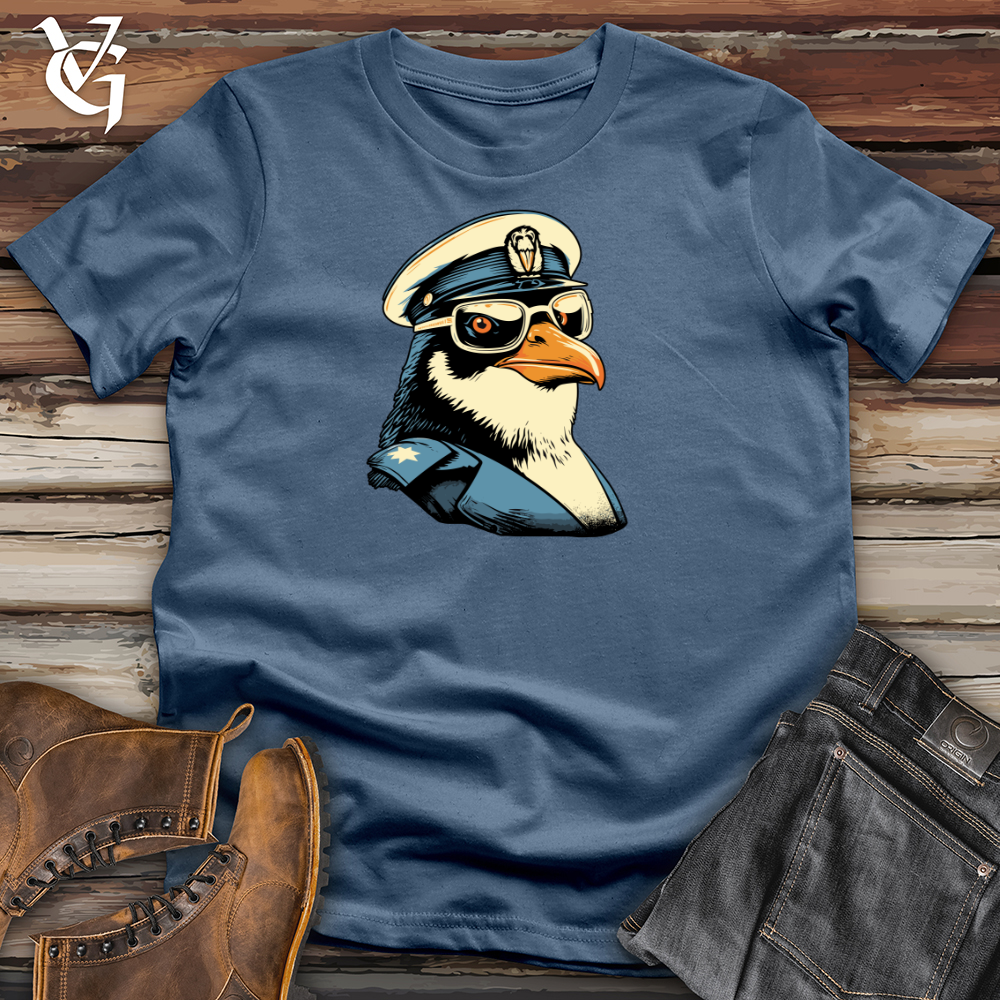 Viking Goods Retro Rook Cotton Tee Steel Blue / L