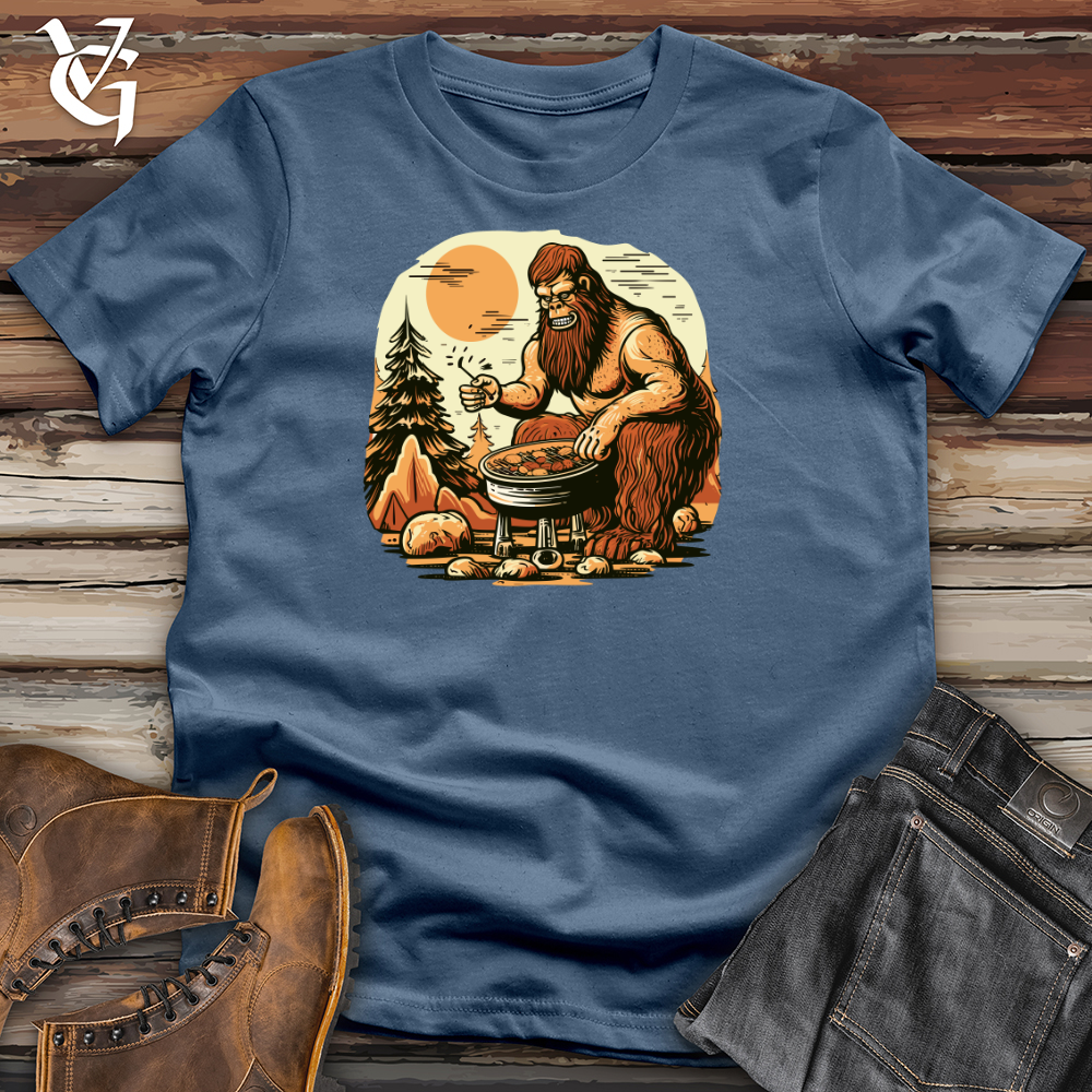 Viking Goods Sasquatch Grillmaster Cotton Tee Steel Blue / L