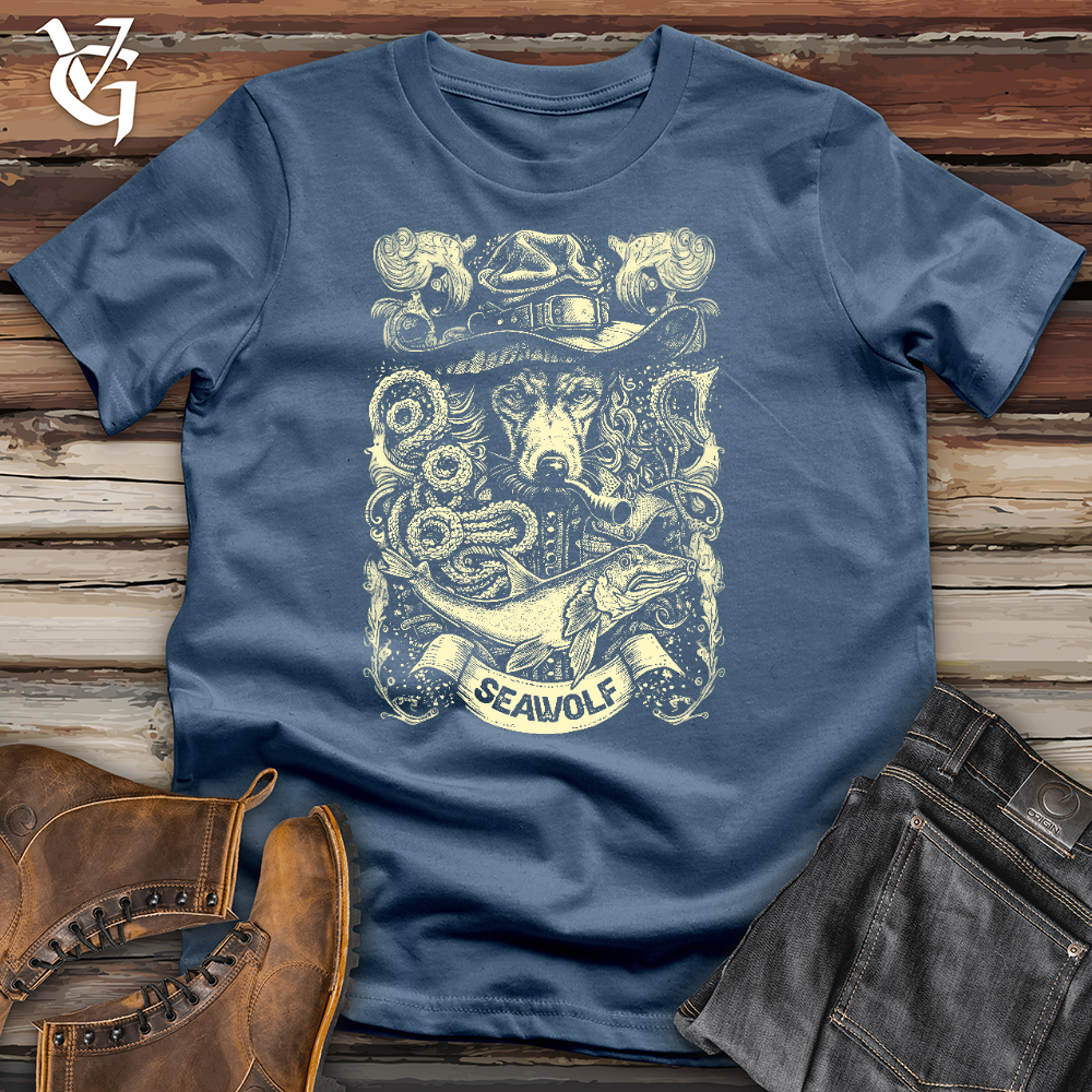 Viking Goods Seawolf Cotton Tee Steel Blue / L