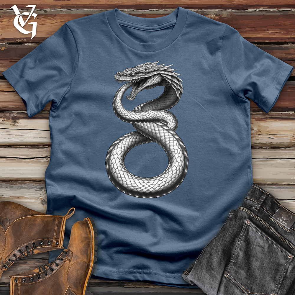 Viking Goods Serpent Tail Cotton Tee Steel Blue / L